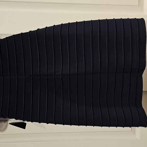 Adrianna Papell Bodycon Navy Blue SS Banded Sheath Dress Sz 10 MSRP $159 - Picture 10 of 11
